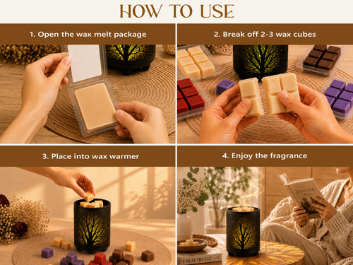 Hestiara Apple Cinnamon Scented Wax Melts – 24 Cubes